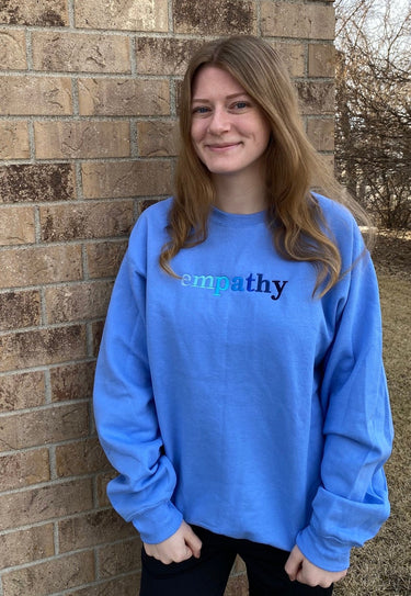 Empathy Embroidered Crewneck Sweatshirt
